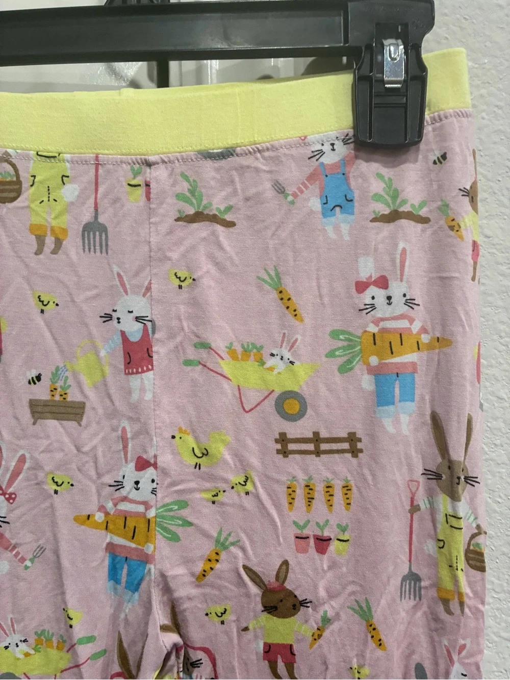 Little Sleepies Pink Farm Animal Print Pajama Bottoms with Yellow Trim
